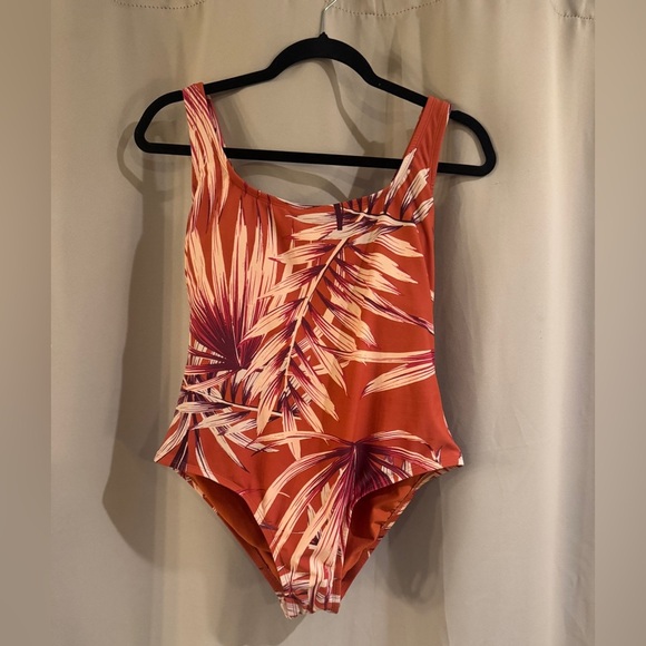 Kona Sol Tropical Print One-Piece Swimsuit - Picture 1 of 6